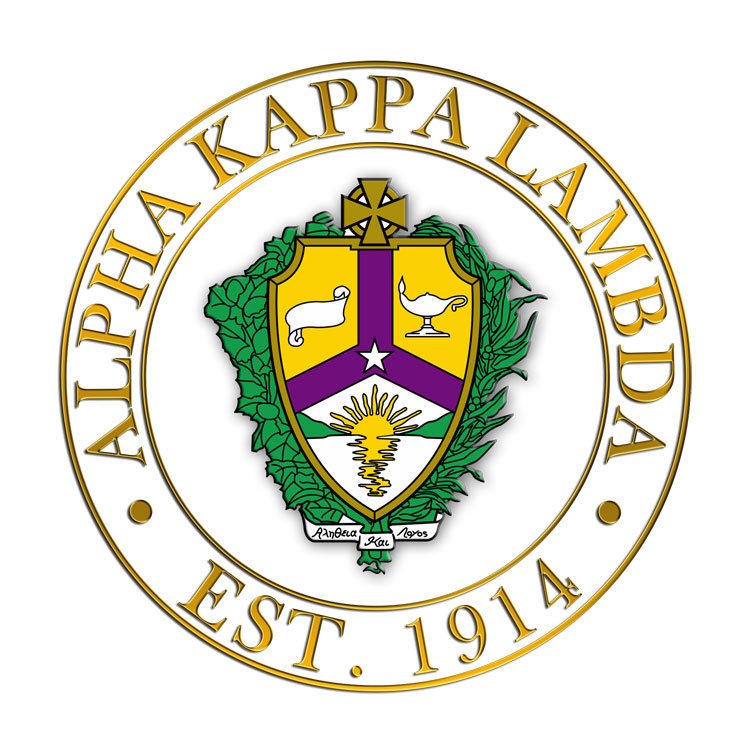 Alpha Kappa Lambda Circle Crest Decal SALE $6.99. - Greek Gear®