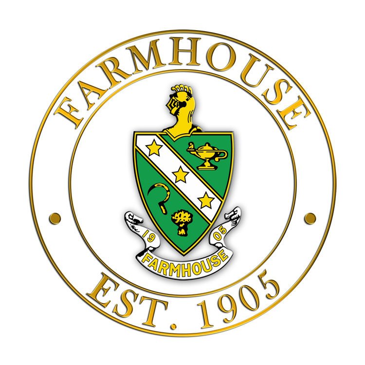 FarmHouse Fraternity Circle Crest Decal SALE $6.99. - Greek Gear®