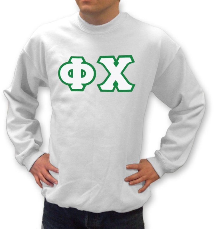 Phi Chi Lettered Lettered Sweatshirt SALE $29.95. - Greek Gear®