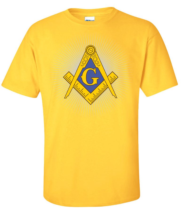 Mason / Freemason Logo With Starburst T-Shirt SALE $15.00. - Greek Gear®