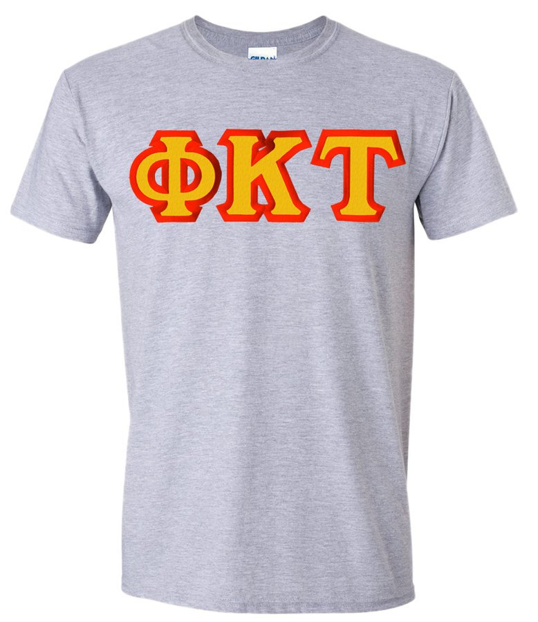 Phi Kappa Tau Custom Twill Short Sleeve T-Shirt SALE $24.99. - Greek Gear®