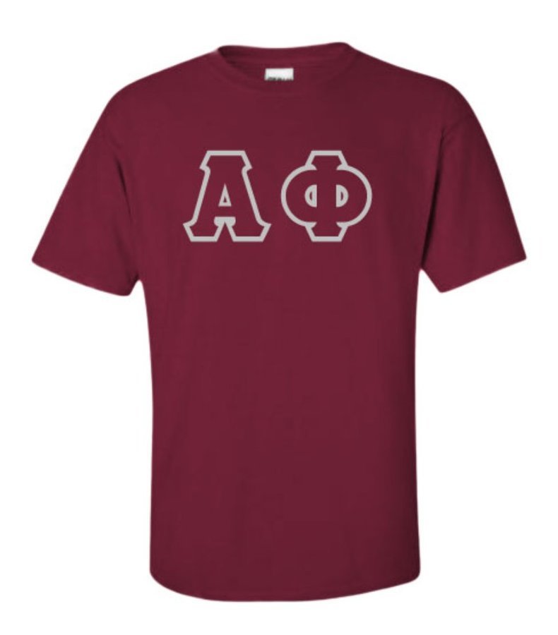 Alpha Phi Lettered Shirts SALE $27.95. - Greek Gear®