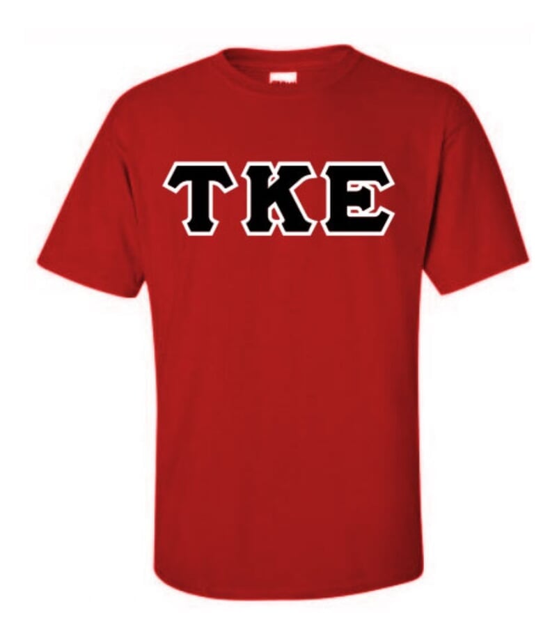 Tau Kappa Epsilon Lettered T-Shirts 