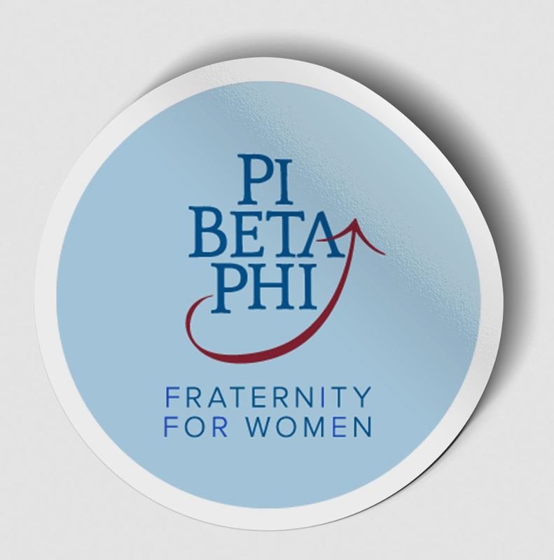 Pi Beta Phi Logo Round Decal SALE $4.95. - Greek Gear®