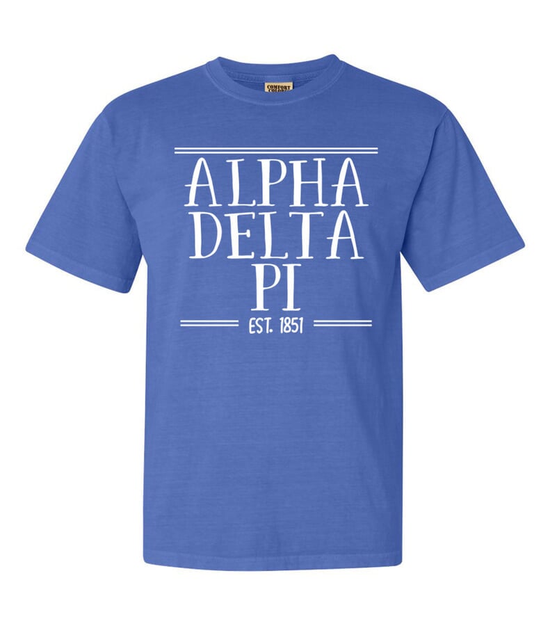 Alpha Delta Pi Comfort Colors Custom 