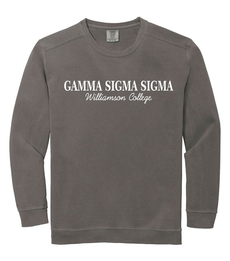 Gamma Sigma Sigma Custom Comfort Colors Greek Crewneck Sweatshirt