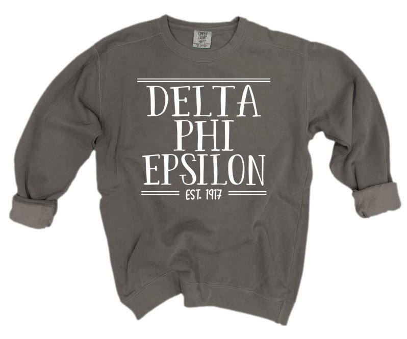 delta phi epsilon crewneck