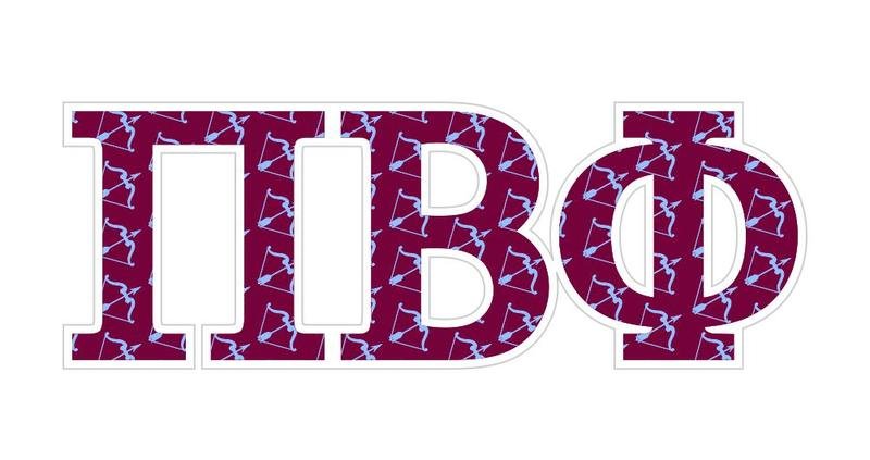 Pi Beta Phi Mascot Greek Letter Sticker - 2.5" Tall SALE $6.95. - Greek ...