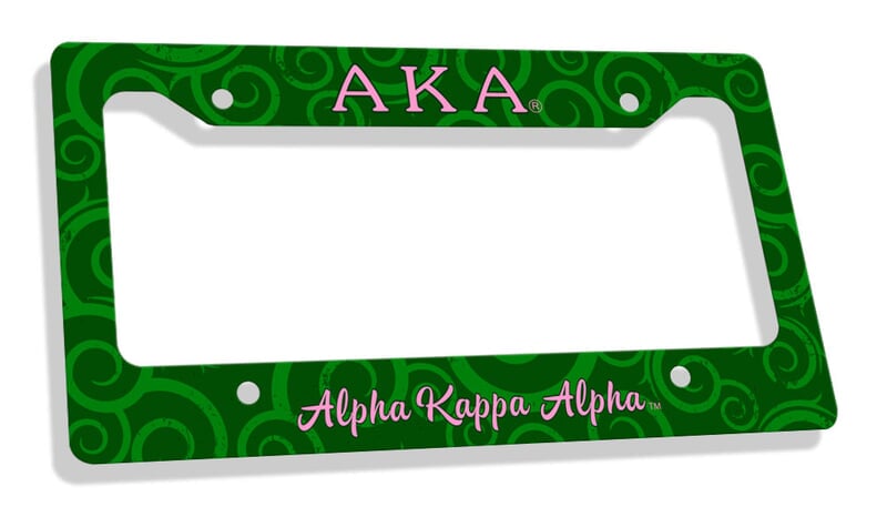 alpha kappa alpha license plate