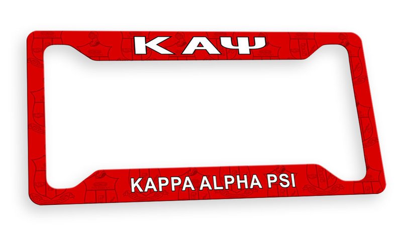 kappa alpha psi license plate