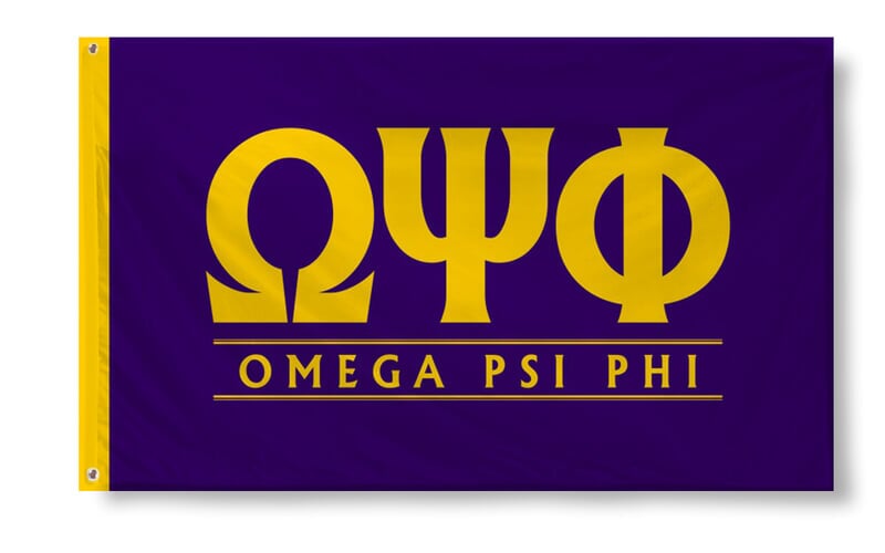 Omega Psi Phi Custom Line Flag 59 95 Greek Gear Omega Psi Phi Custom Line Flag
