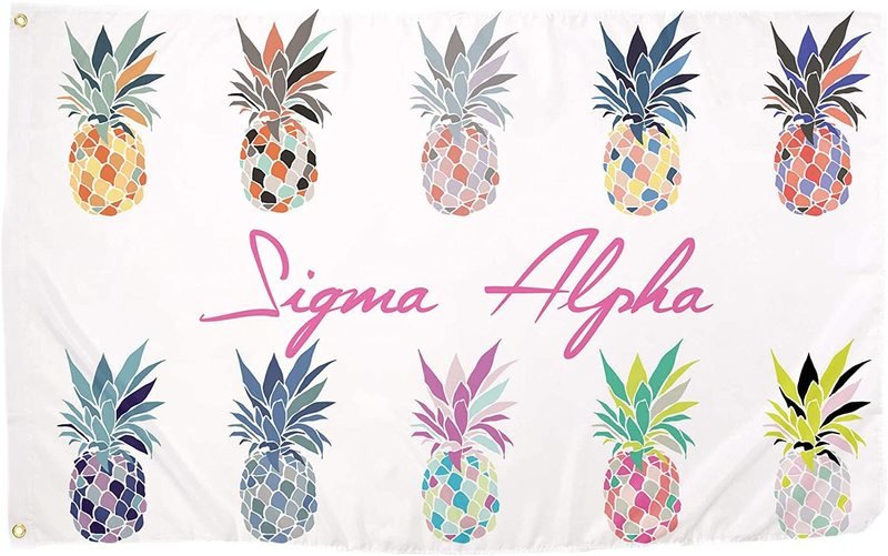 Sigma Alpha Pineapple Flag