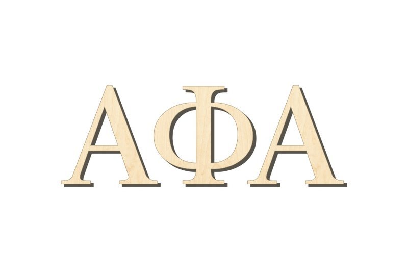 Alpha Phi Alpha Big Wooden Greek Letters Sale 44 99