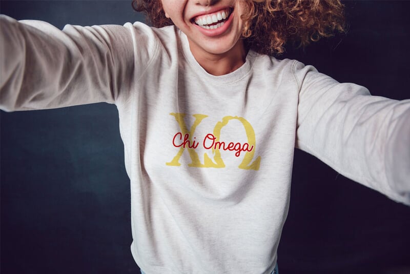 chi omega crewneck