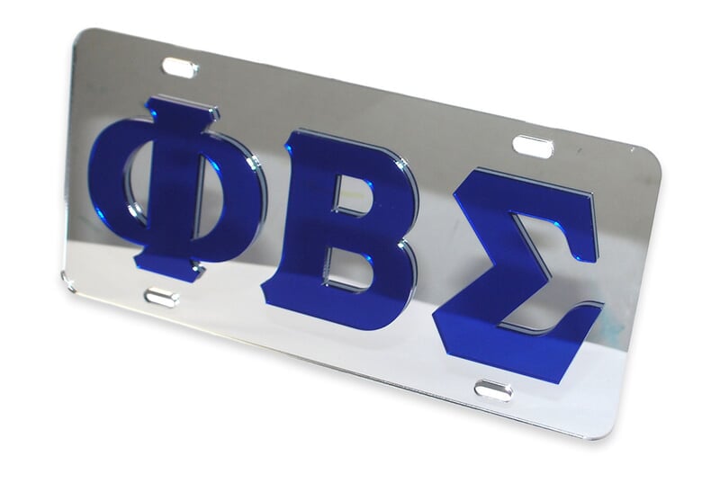 Greek Mirrored License Plates