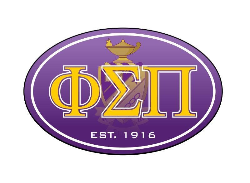 Phi Sigma Pi Color Oval Decal SALE $6.95. - Greek Gear®