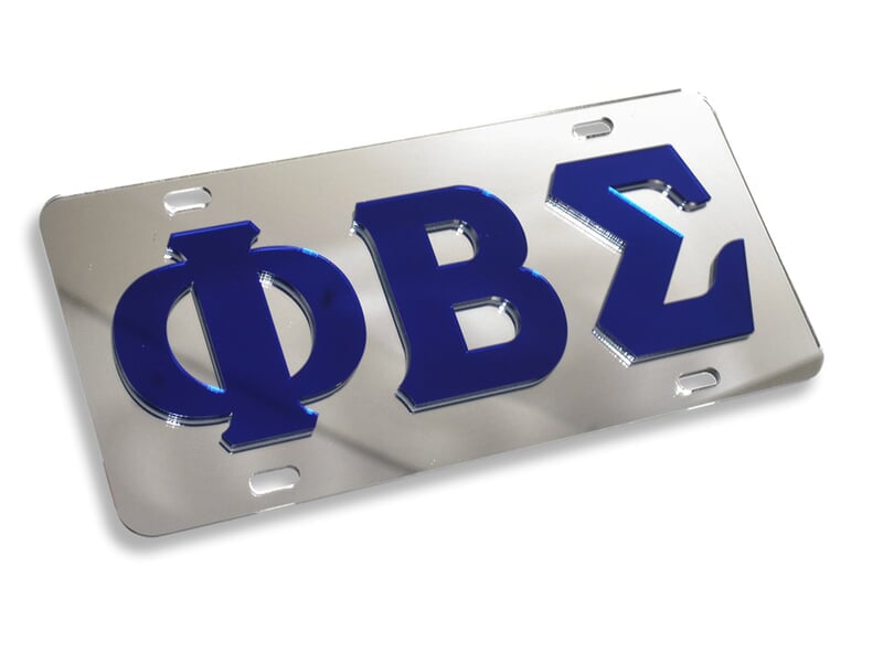 Greek Mirrored License Plates
