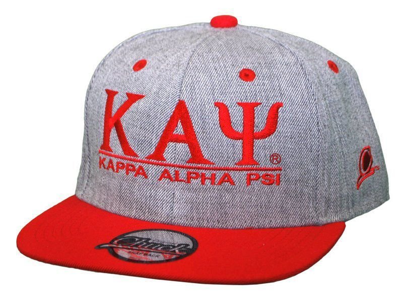 Kappa Alpha Psi Flatbill Snapback Hats Original SALE $24.95. - Greek Gear®