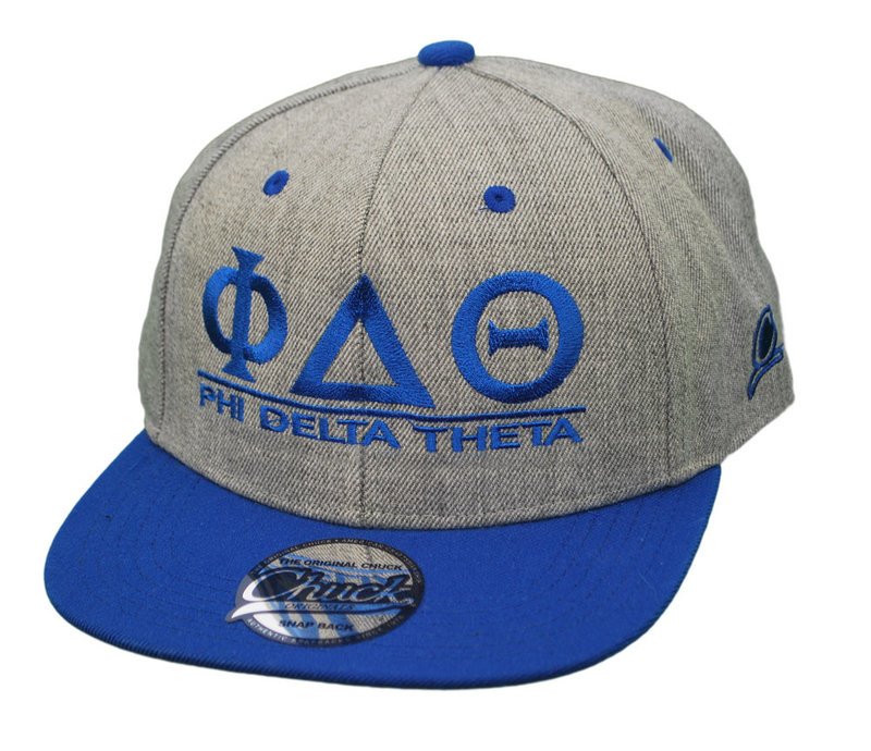 Phi Delta Theta Flatbill Snapback Hats Original SALE $24.95. - Greek Gear®