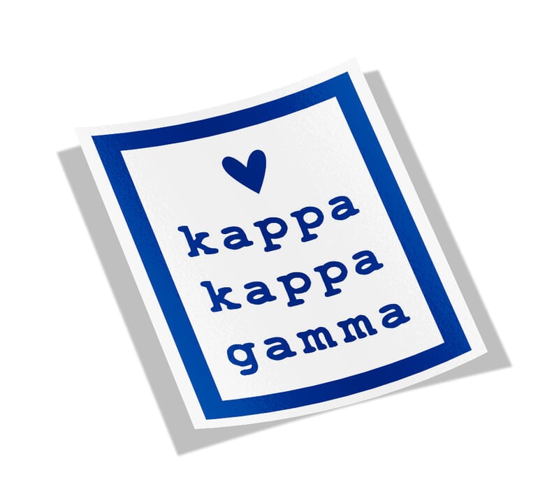 Kappa Kappa Gamma Decal *SHIPPING INCLUDED*