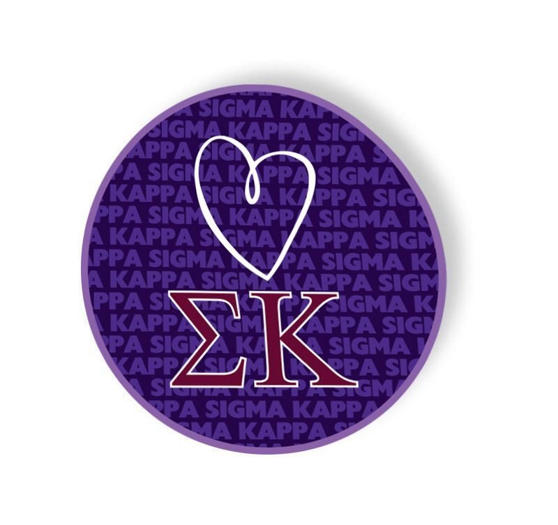 Sigma Kappa Mascot Round Decals SALE $4.95. - Greek Gear®