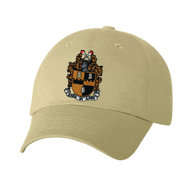 DISCOUNT-Alpha Phi Alpha Crest - Shield Hat SALE $21.95. - Greek Gear®