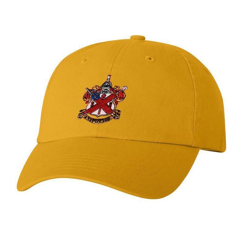 DISCOUNT-Alpha Chi Rho Crest - Shield Emblem Hat SALE $21.95. - Greek Gear®