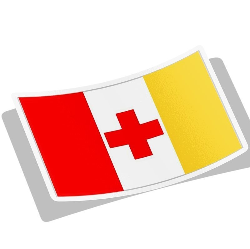 Fraternity Flag Sticker Decal