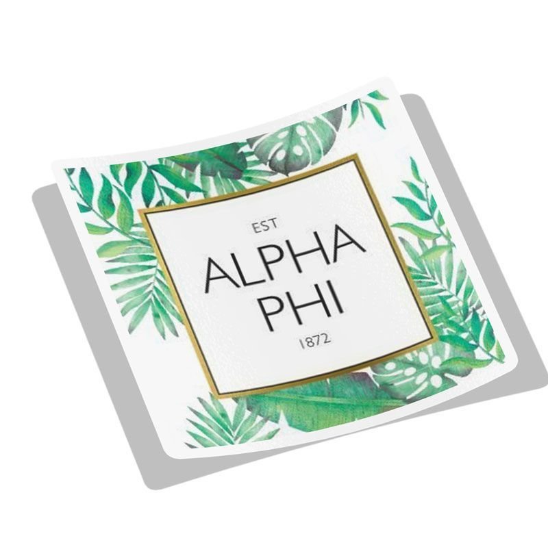 Sorority Tropical Square Decal