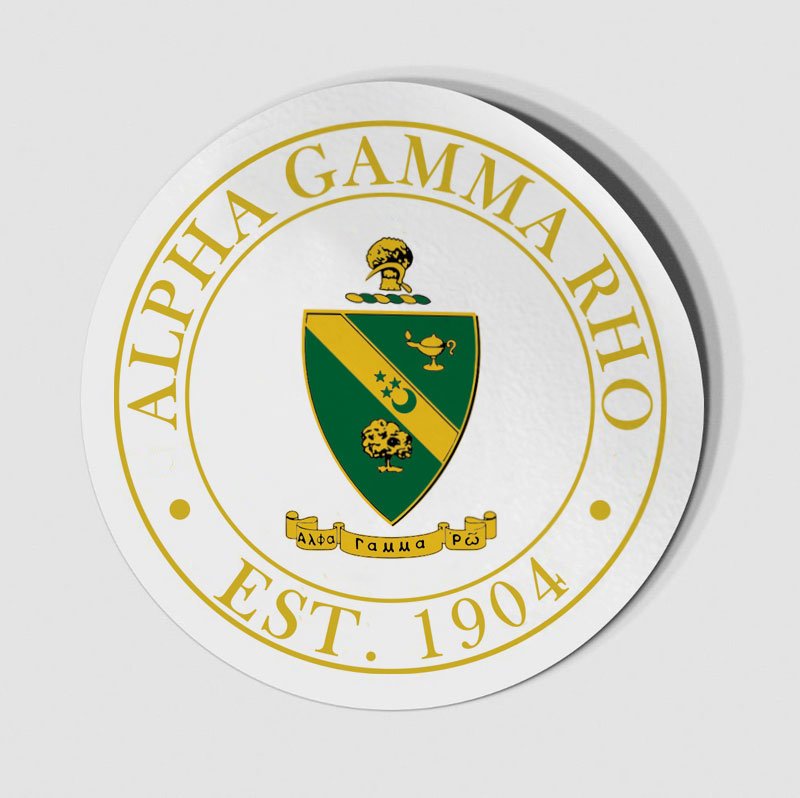 Alpha Gamma Rho Circle Crest - Shield Decal SALE $6.95. - Greek Gear®