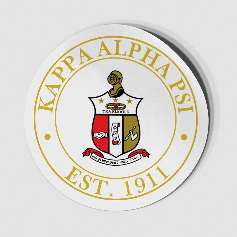Alle sammen overdraw Stræde Kappa Alpha Psi Circle Crest - Shield Decal SALE $6.95. - Greek Gear®
