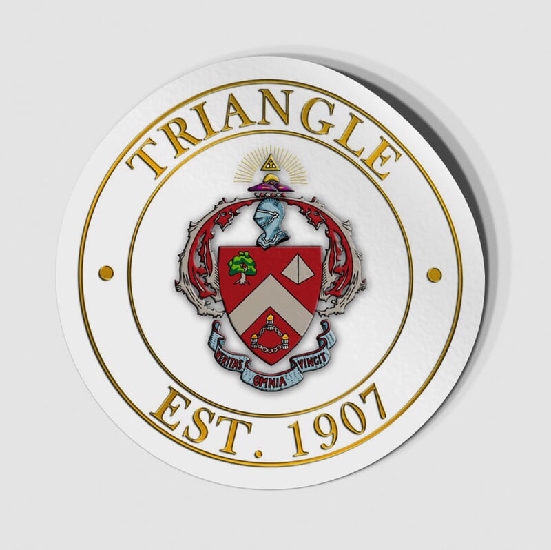 Triangle Circle Crest Shield Decal Sale 6 95 Greek Gear®