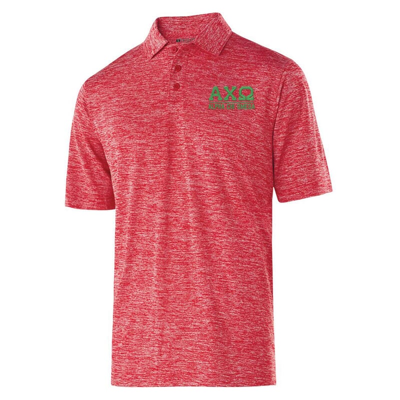 Alpha Chi Omega Greek Letter Electrify Polo Sale 30 00 Greek Gear