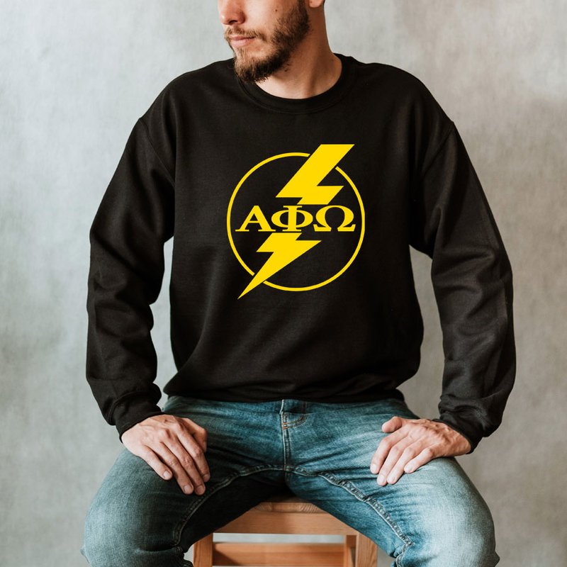 Alpha Phi Omega Lightning Crew Sweatshirt