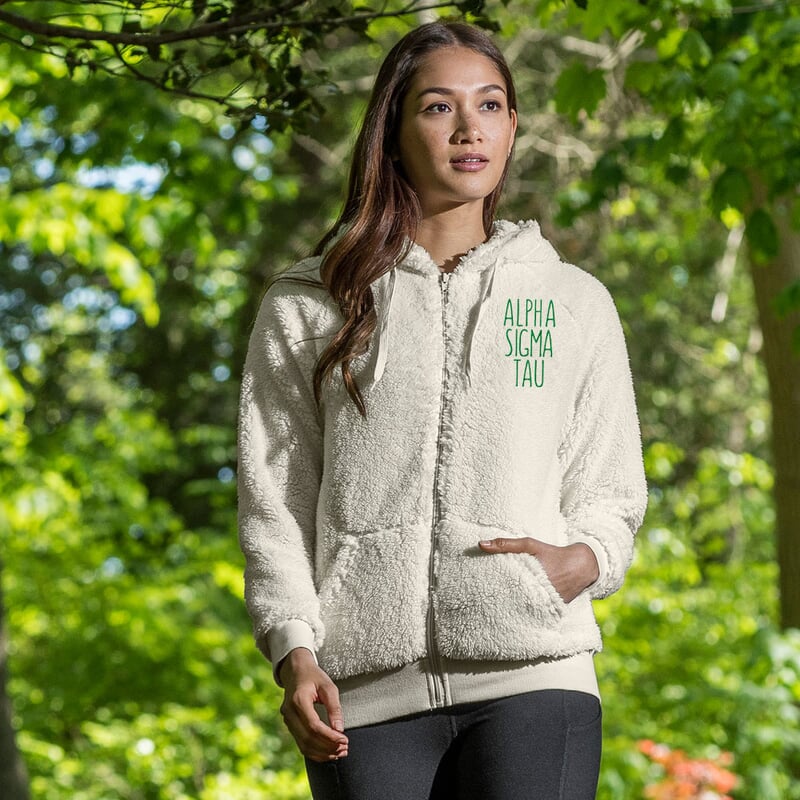 Sigma Delta Tau Full Zip Sherpa Jacket