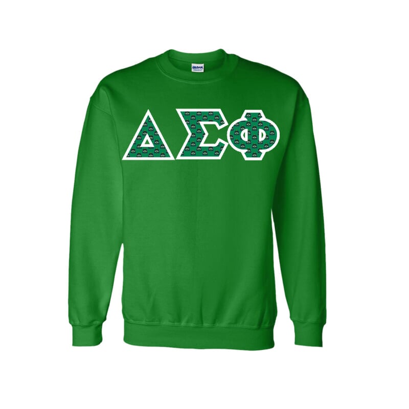 Alpha Sigma Phi Twill Letter Crewneck Sweatshirt