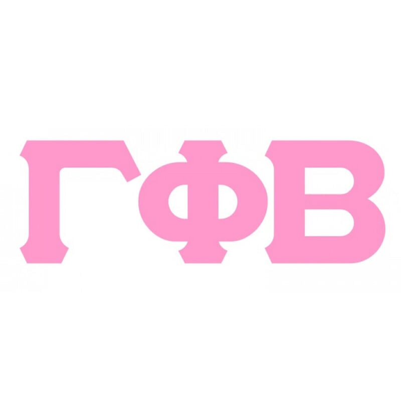 Gamma Phi Beta Big Greek Letter Window Sticker Decal SALE 8 95 Gamma Phi Beta Big Greek Letter Window Sticker Decal SALE 8 95