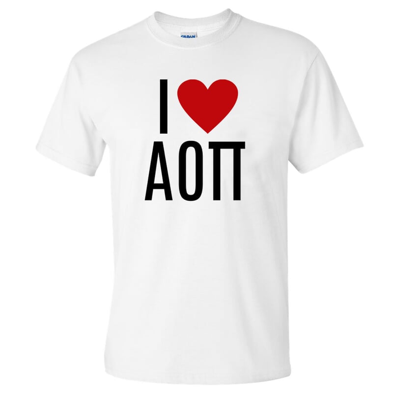 I Love Alpha Omicron Pi T Shirts Sale 15 95 Greek Gear