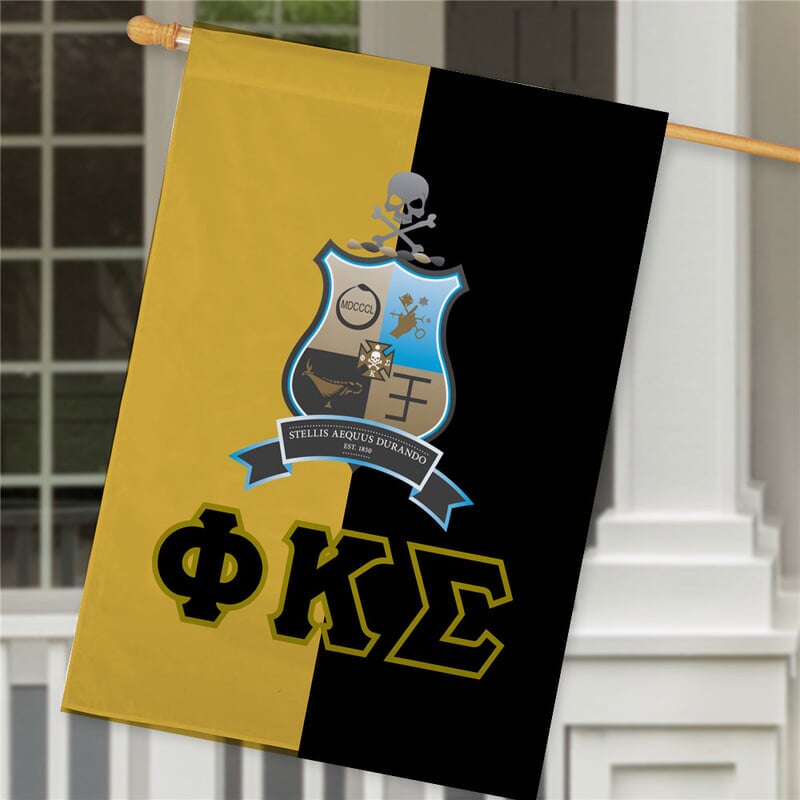 Phi Kappa Sigma Crest House Flag SALE 45.99. Greek Gear®