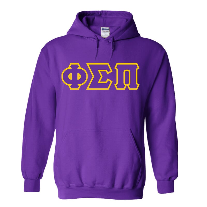 Phi Sigma Pi Lettered Hooded Sweatshirts SALE $45.00. - Greek Gear®