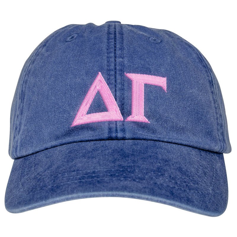Sorority Embroidered Letter Pastel Hat