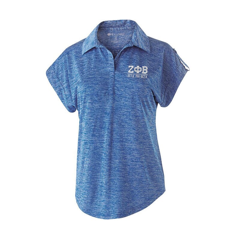 Zeta Phi Beta Greek Letter Electrify Polo Sale 30 00 Greek Gear