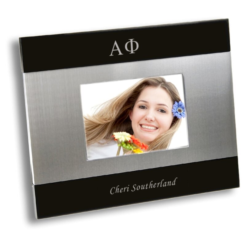 Alpha Phi Black Brush Frame 29 95 Greek Gear