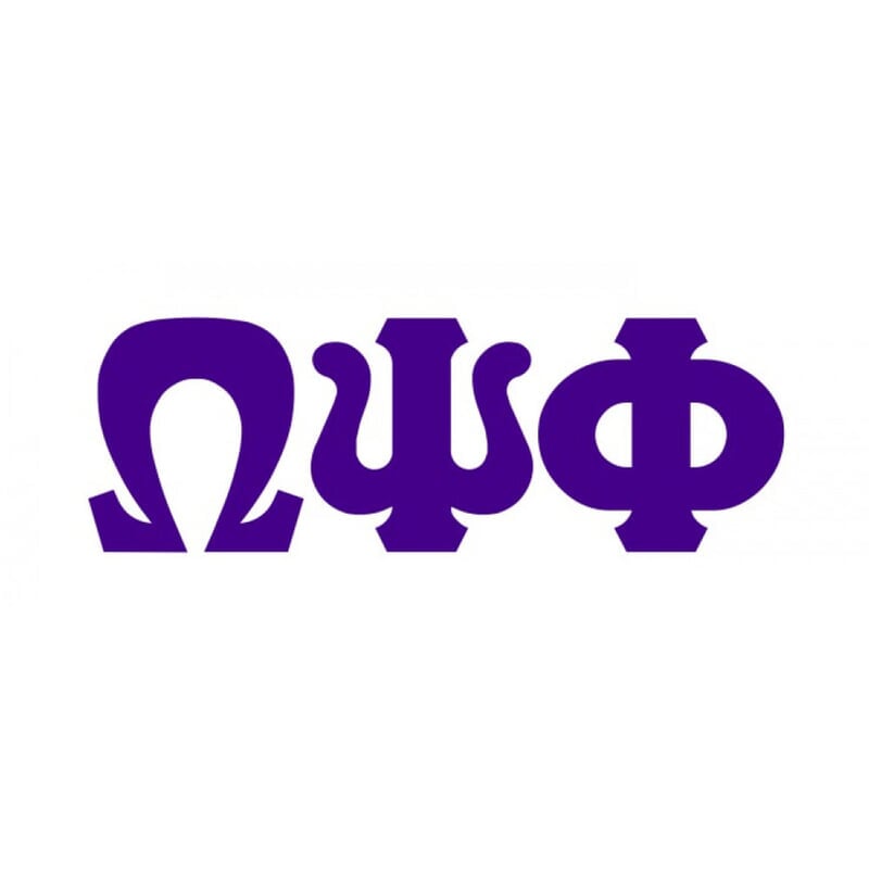 Omega Psi Phi Big Greek Letter Window Sticker Decal SALE $8 95 Omega Psi Phi Big Greek Letter Window Sticker Decal SALE $8 95