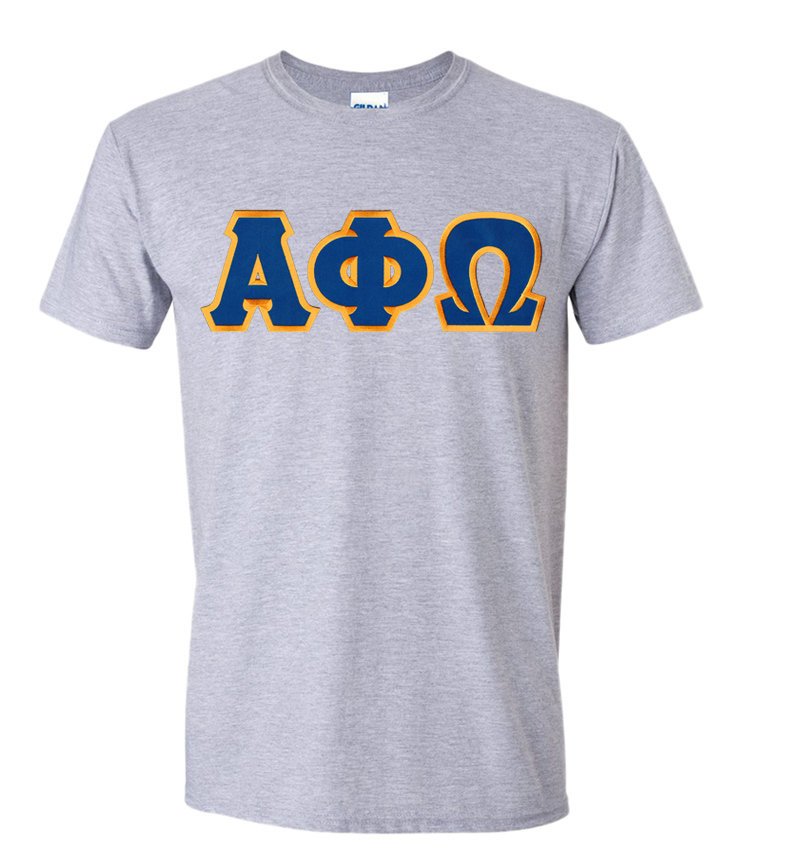 DISCOUNT Alpha Phi Omega Lettered Tee