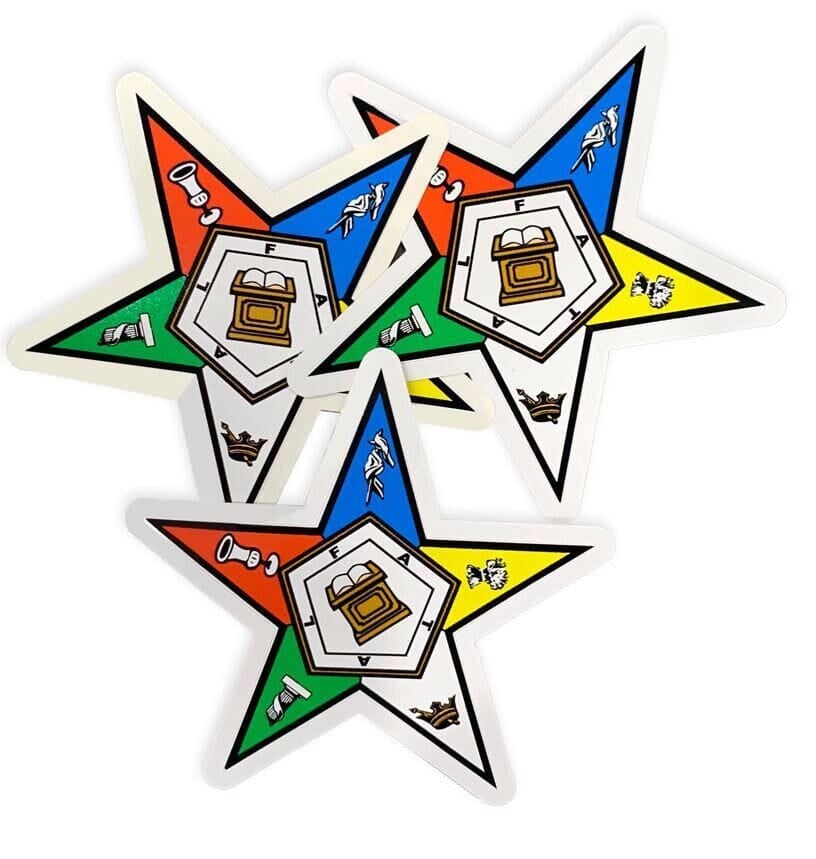Order Of The Eastern Star Decal 3 5 Color Sticker