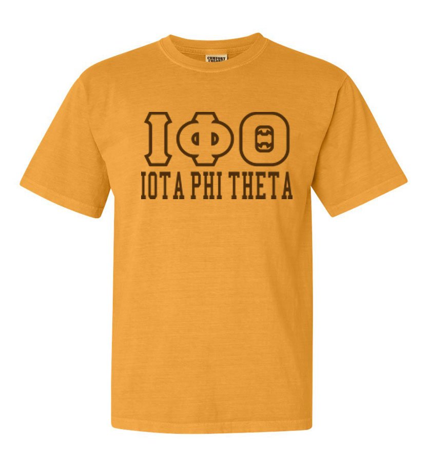 Iota Phi Theta Greek Outline Comfort Colors Heavyweight T-Shirt SALE ...