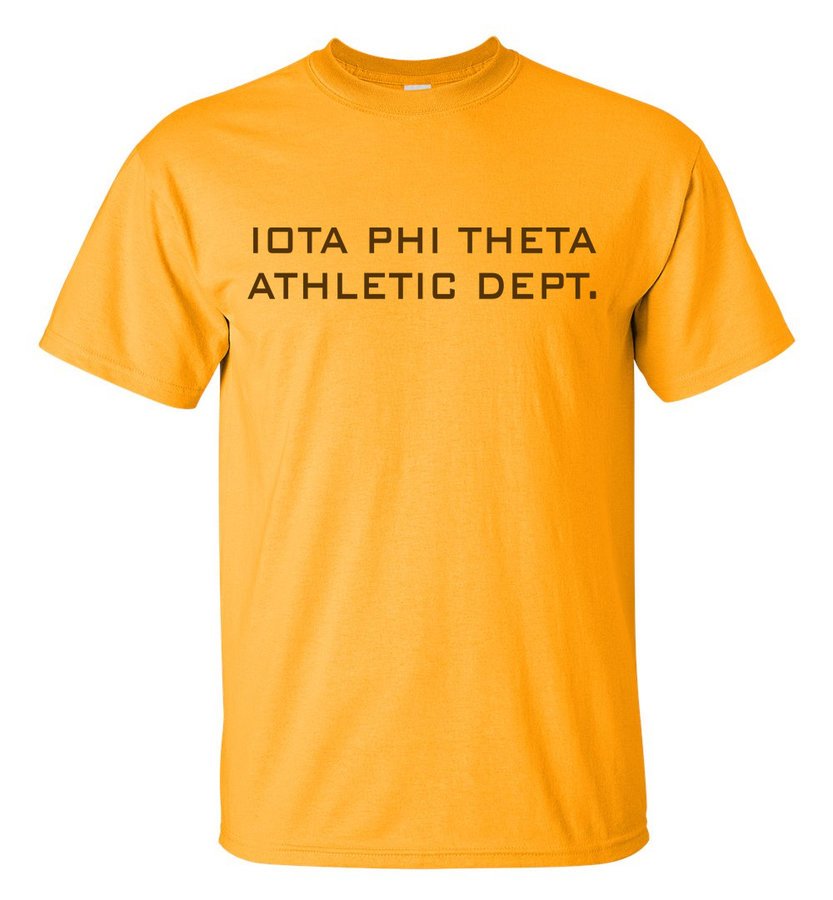 Iota Phi Theta Ath. Dept. Tee SALE $16.95. - Greek Gear®