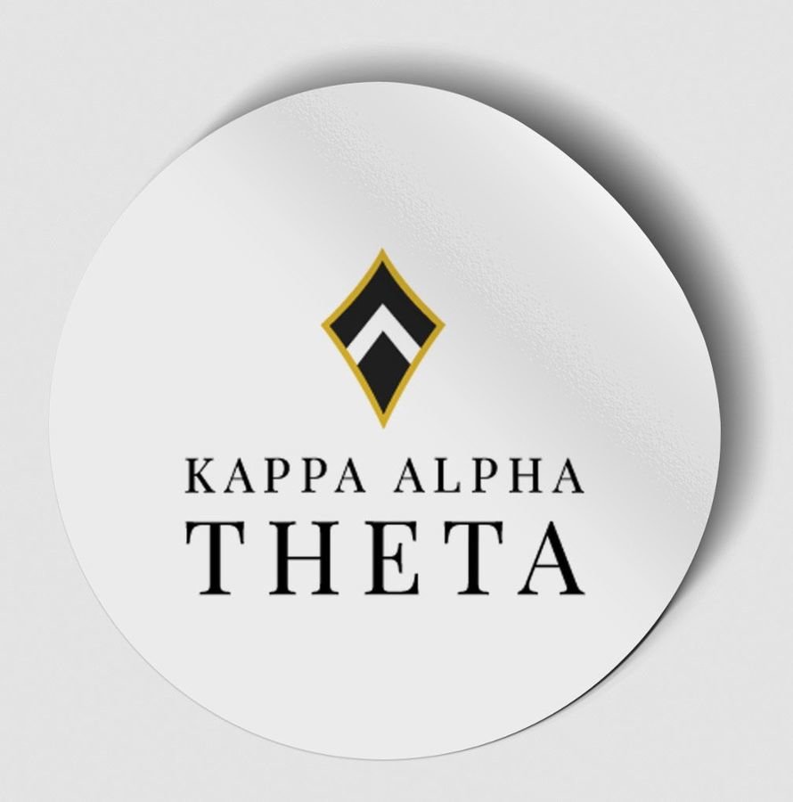 Kappa Alpha Theta Logo Round Decal SALE $4.95. - Greek Gear®