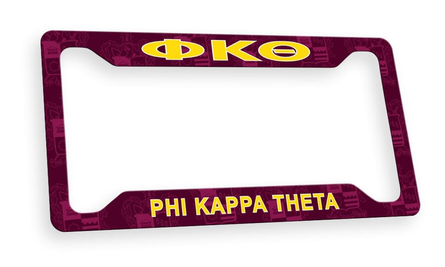 Phi Kappa Theta Custom License Plate Frame SALE 19.95. Greek Gear®